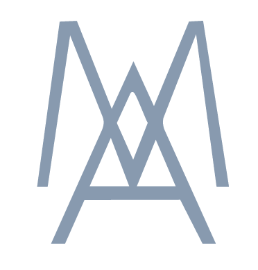 Marissa Alperin blue brand mark