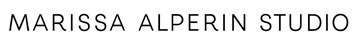 Logo 'MARISSA ALPERIN STUDIO' on a transparent background