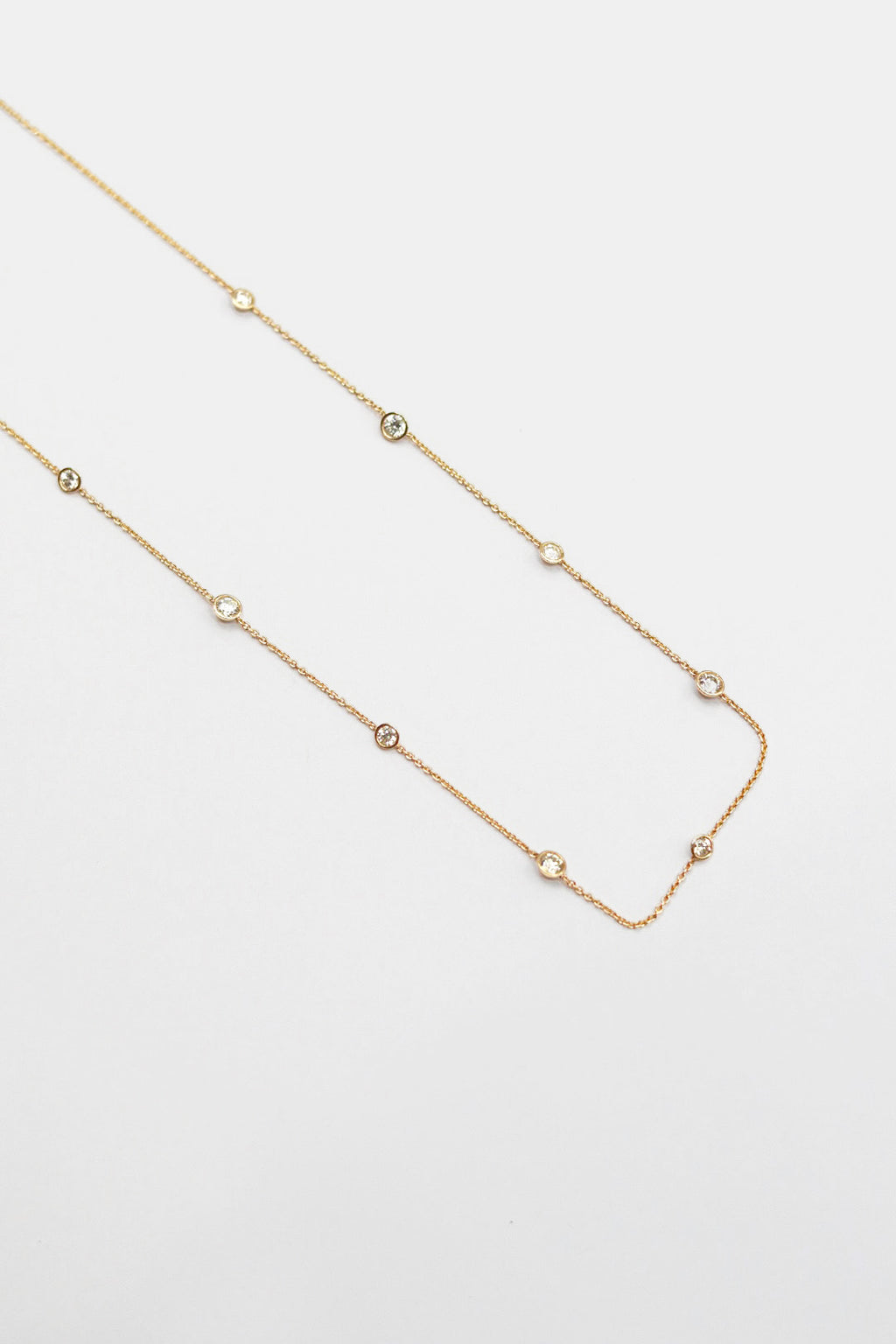 Diamond Bezel Necklace