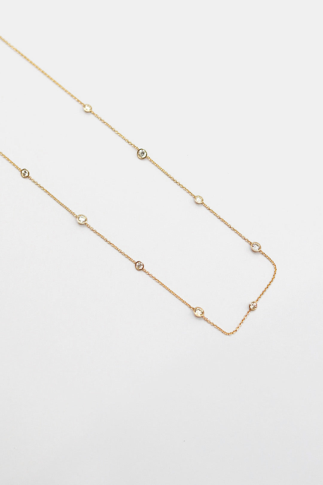 Diamond Bezel Necklace