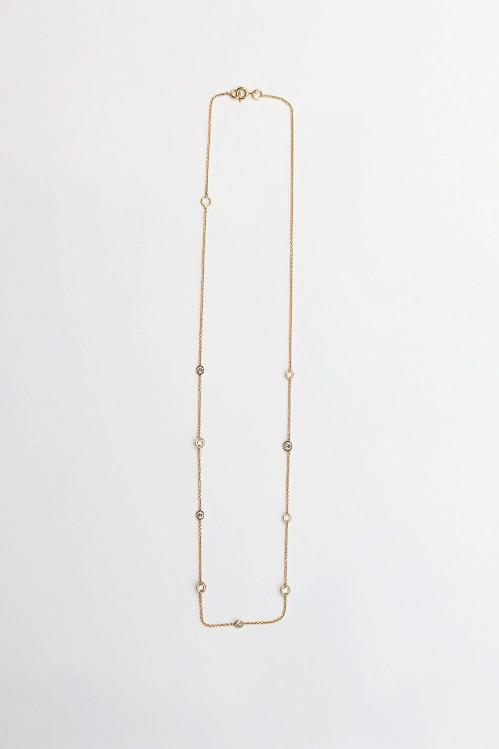 Diamond Bezel Necklace