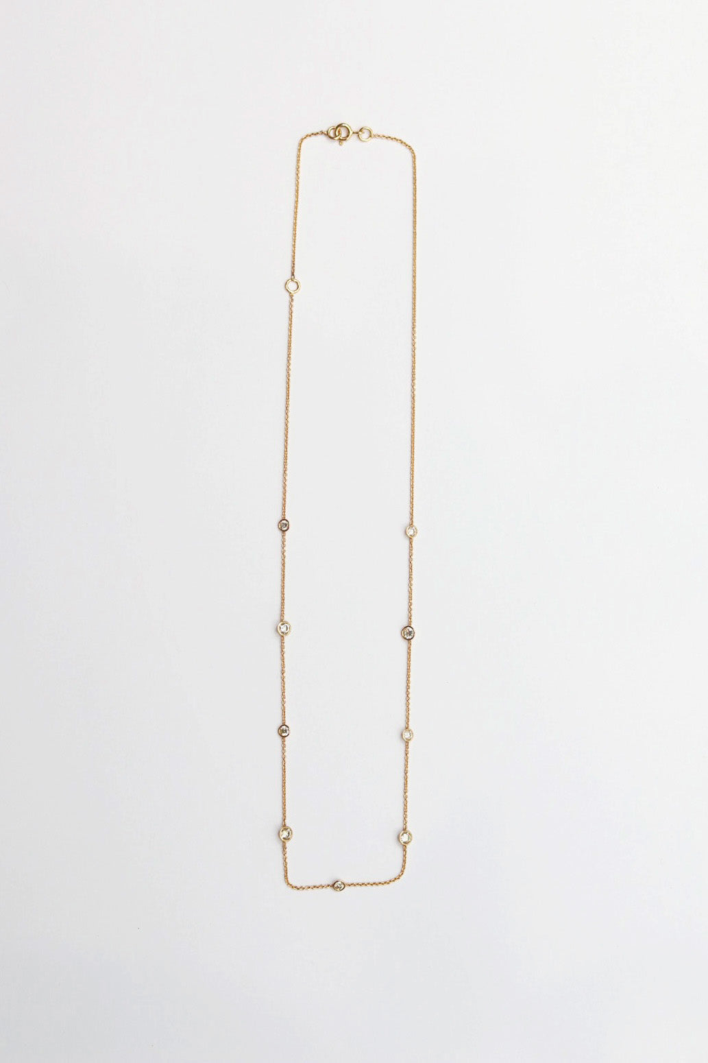 Diamond Bezel Necklace