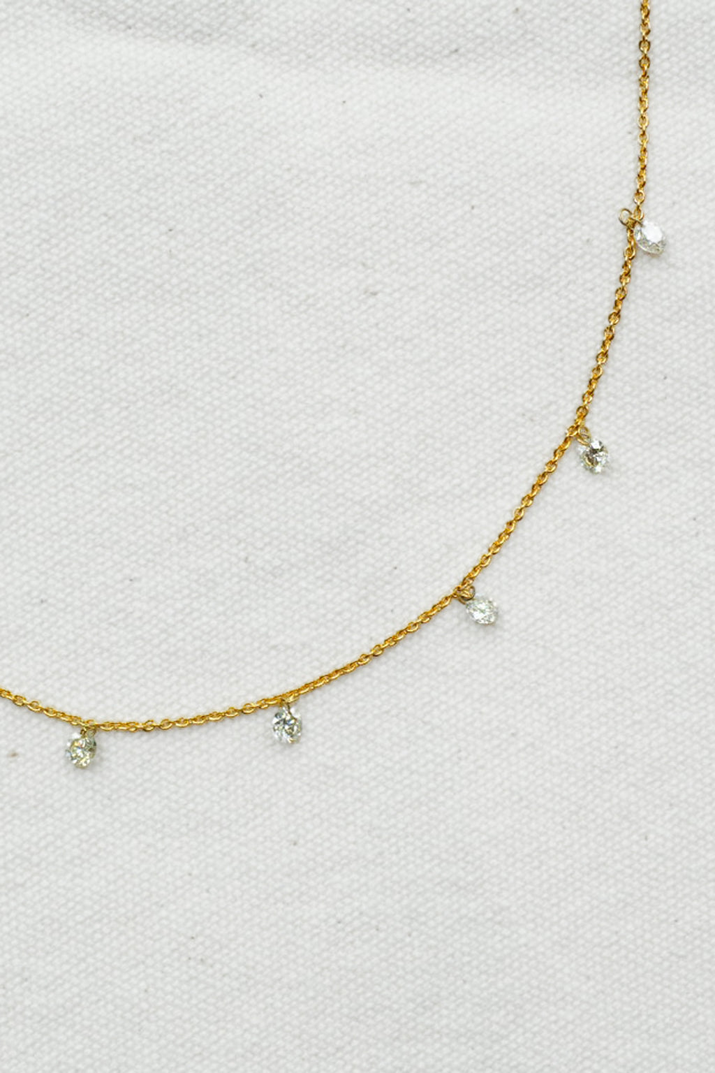 18k White Diamond Necklace