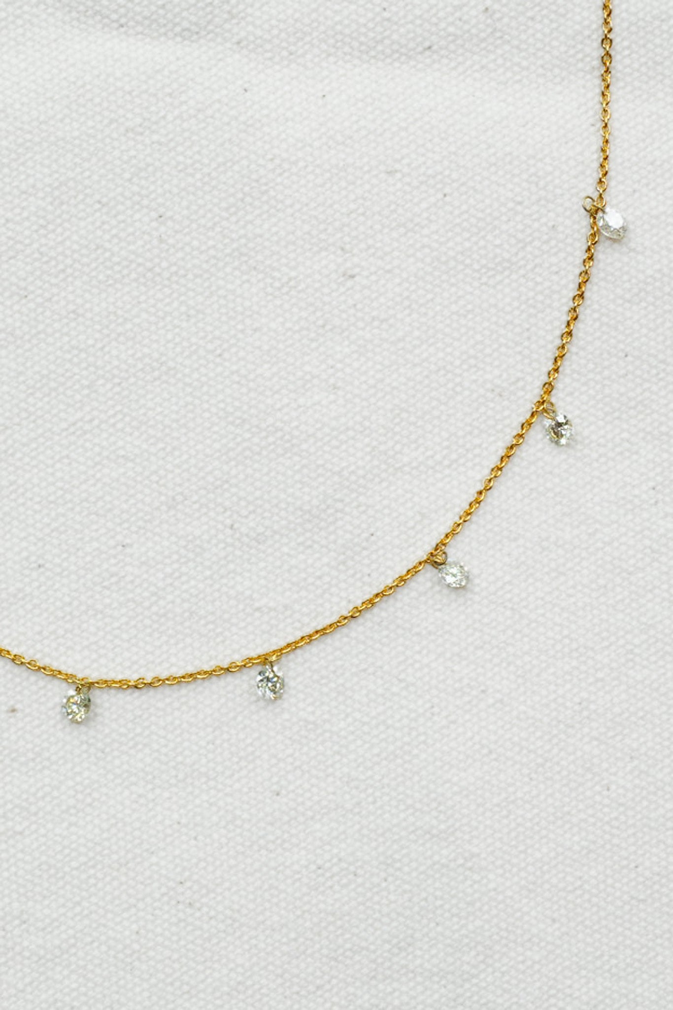 18k White Diamond Necklace