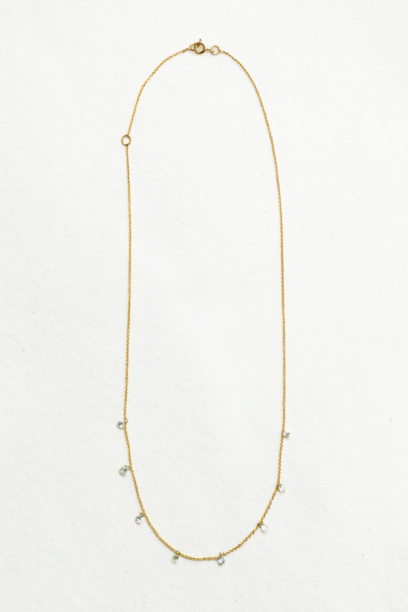 18k White Diamond Necklace
