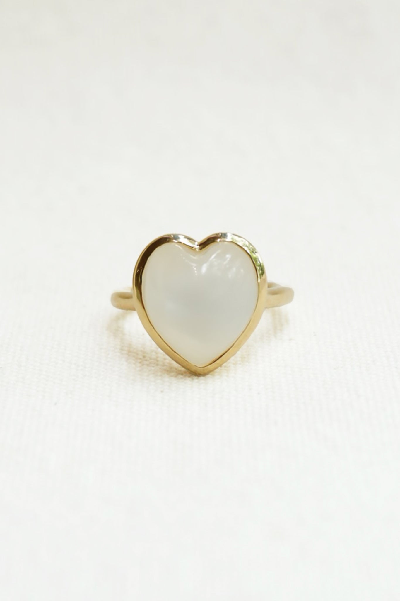 Moonstone Heart Ring