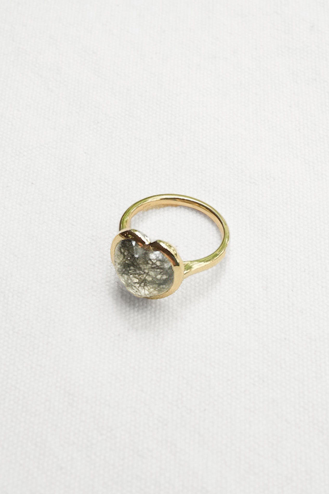 Rutilated Quartz Heart Ring