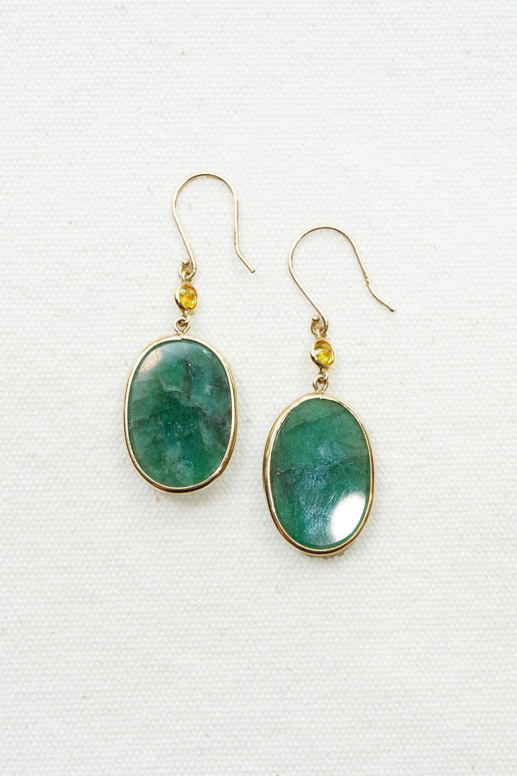 Emerald Slice Earrings