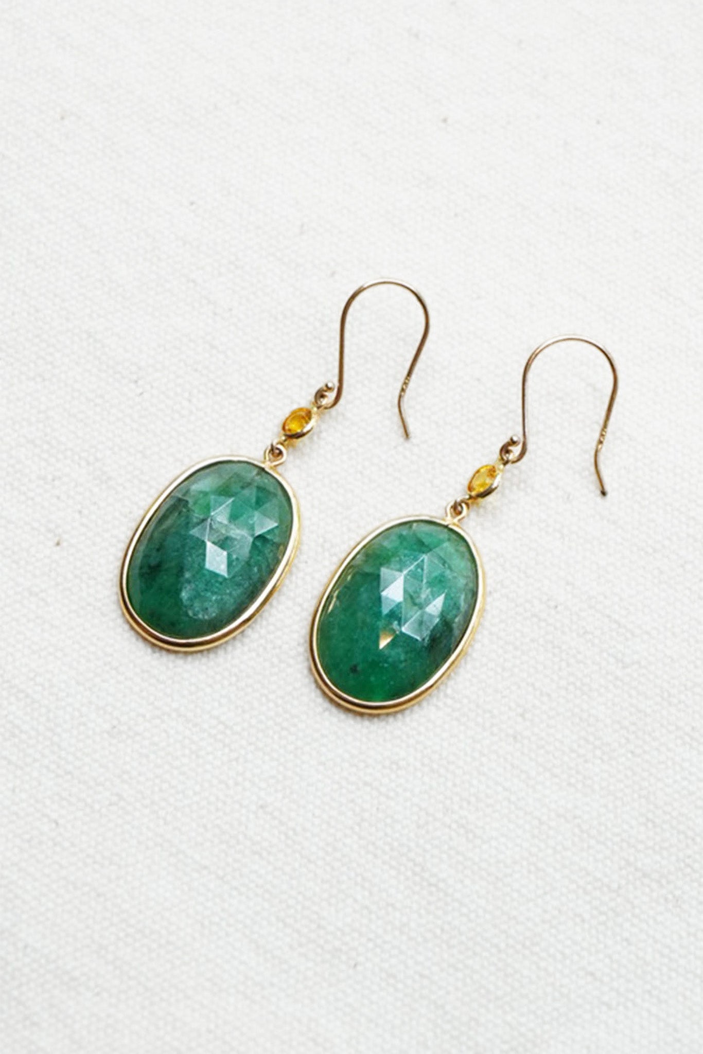 Emerald Slice Earrings