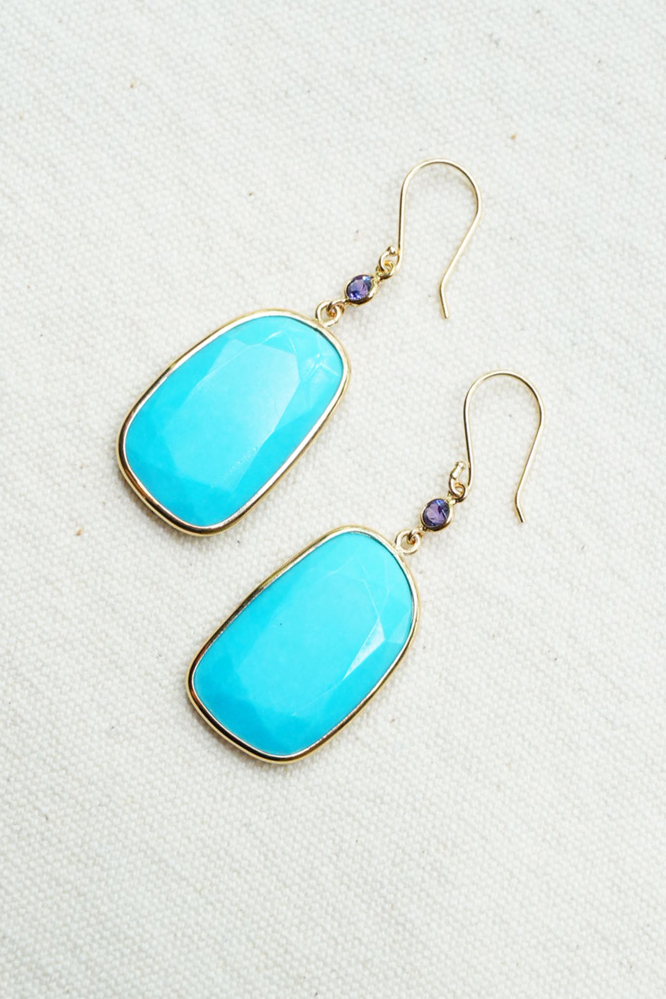 Turquoise Slice Earrings