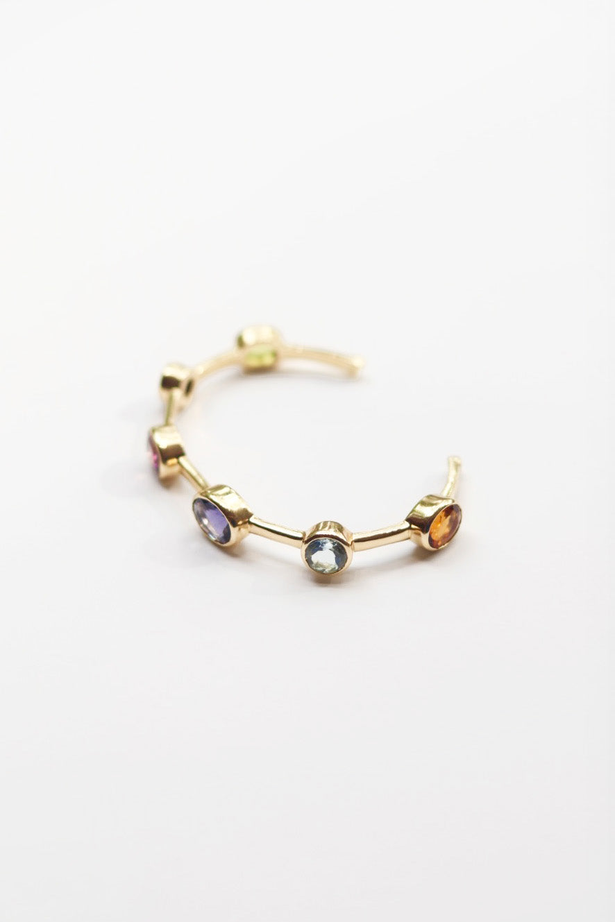 Oval Candy Stone Cuff