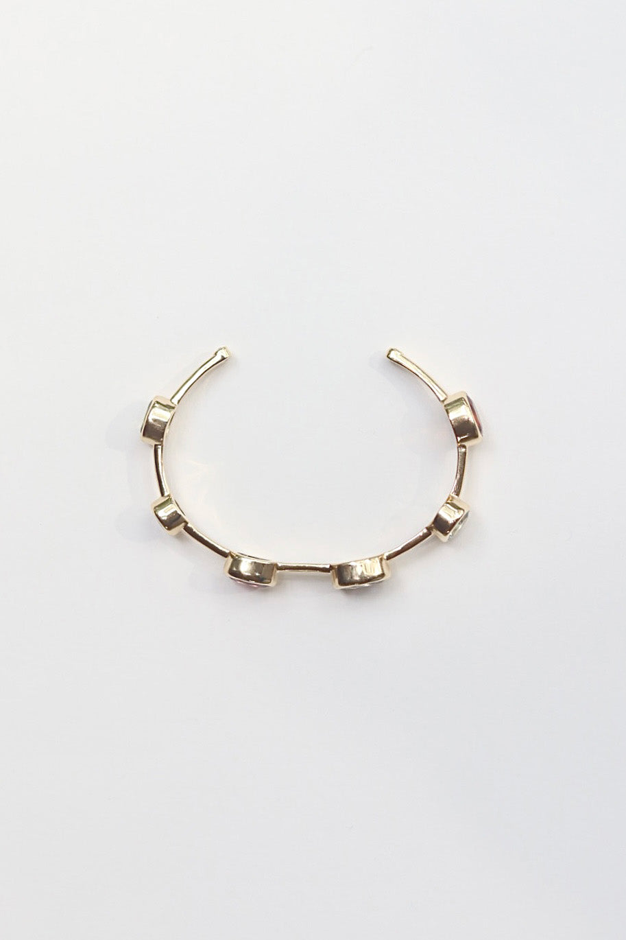 Oval Candy Stone Cuff