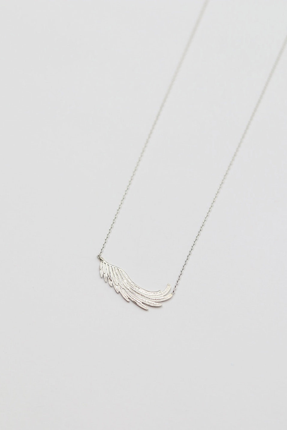 Silver Feather Necklace