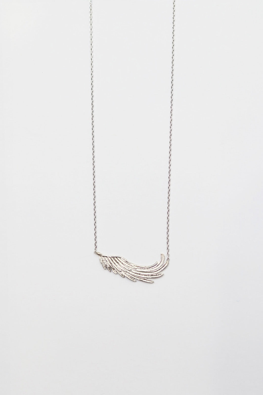 Silver Feather Necklace