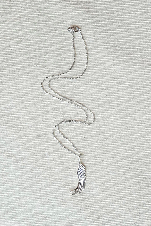 Silver Feather Necklace
