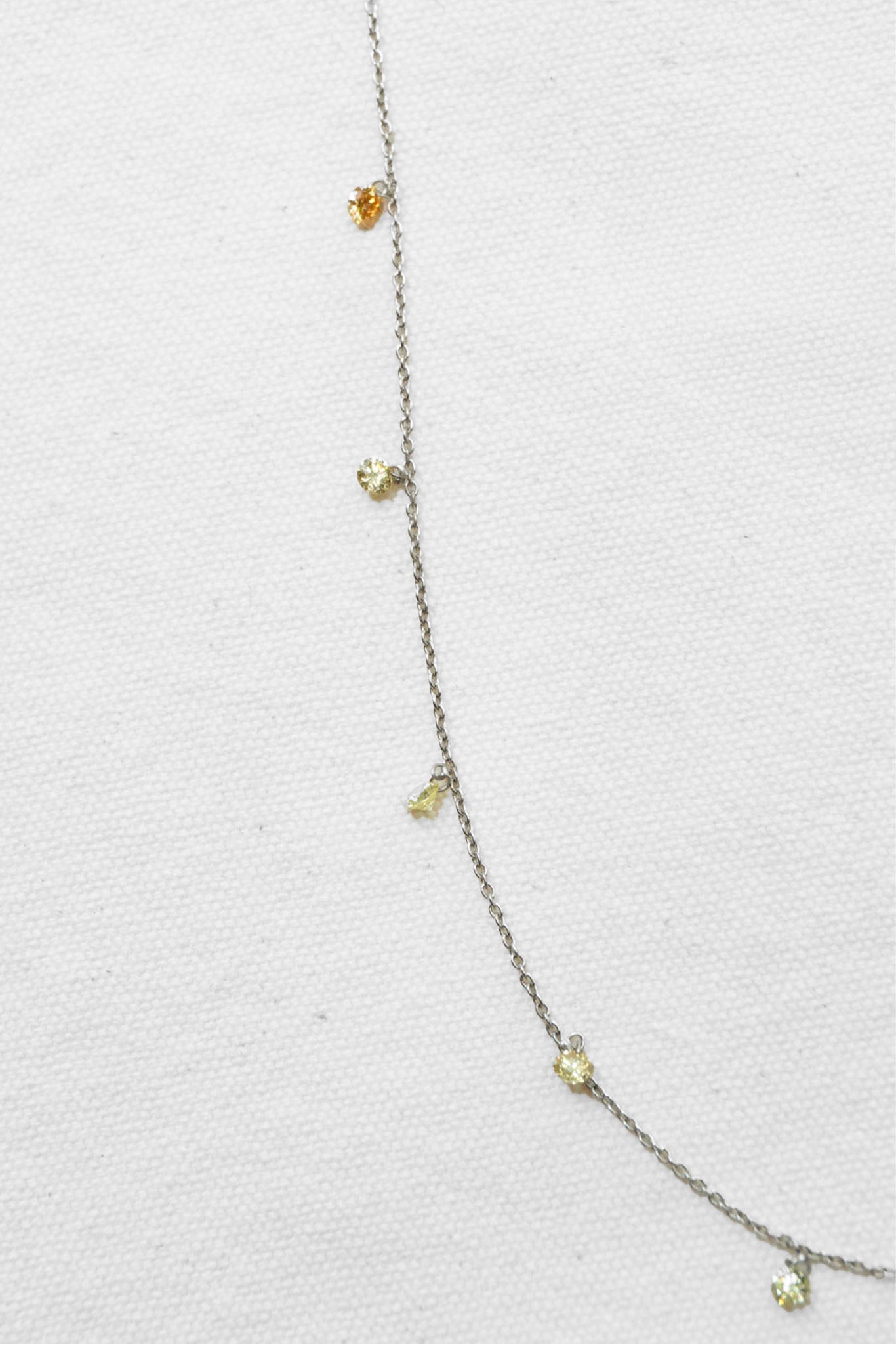 18k Yellow Diamond Necklace